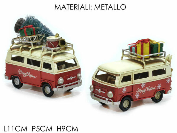 Pulmino con decorazione natalizia bianca e rossa *