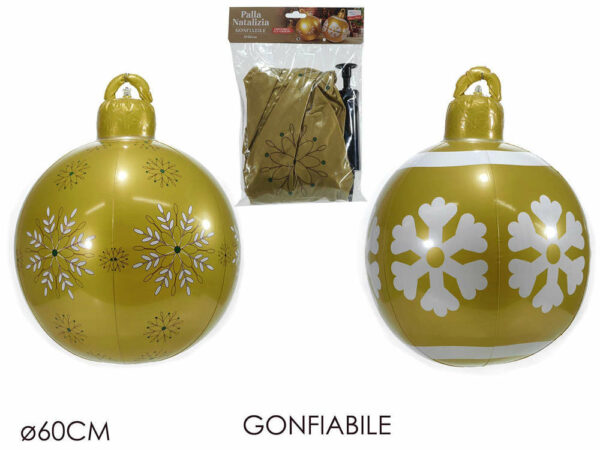 Palla di Natale gonfiabile 60 cm Oro *