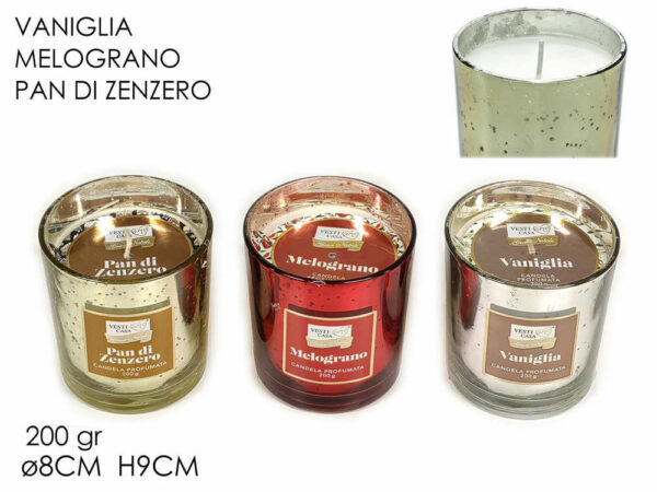 Candela Profumata con bicchiere in vetro *