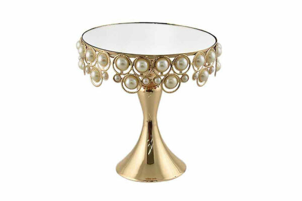Alzata oro con vetro 21,5 cm *