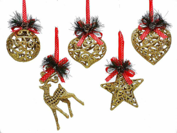 Appendino Natalizio Oro Glitter *