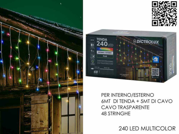 Tenda 240 LED Multicolor *