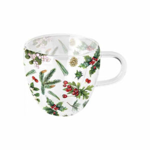 Tazza da tè in vetro a doppia parete 200 ml *