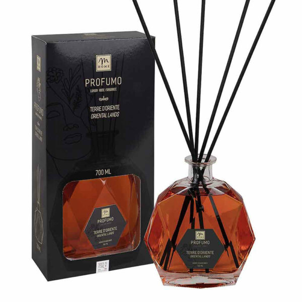 Diffusore di essenza con bacchetti 700 ml Terre d'Oriente *