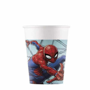Bicchieri 200 cc Spiderman TeamUp 8 pz