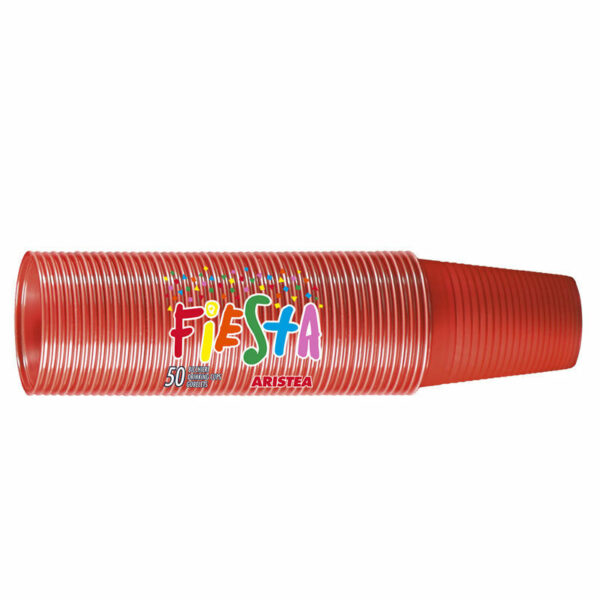 BICCHIERI 200 cc ROSSO 50 pz - immagine 2