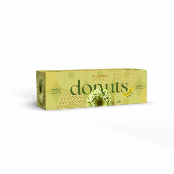 Donuts al gusto Pistacchio con glassa verde 6 pz