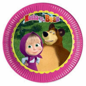 Piatti 23 cm Masha e Orso 8 pz