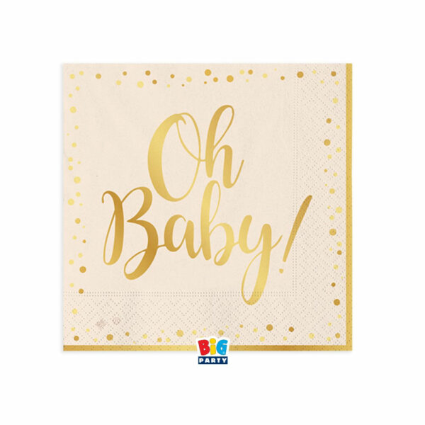 Tovaglioli 25x25 cm Oh Baby 16 pz
