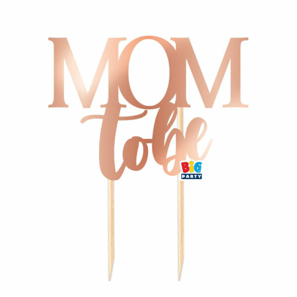 Cake Topper Italic Mom To Be