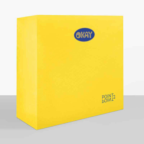 Tovaglioli 38x38 cm Punto Punto Giallo Limone 40 pz