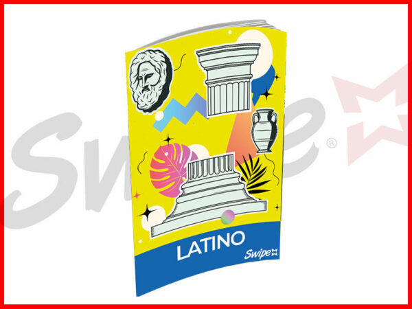 1 Swipe Maxi Quaderno Latino 1 rigo Copertine assortite