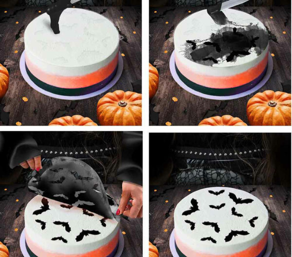 Stencil per decorazione di torte Vampiro 25 cm - immagine 2