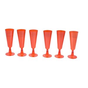 Set 6 Calici Champagne 118 ml Rosso