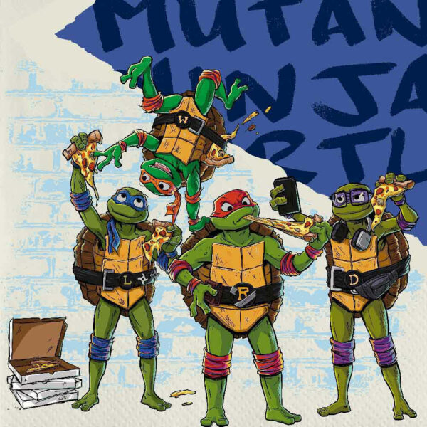 Tovaglioli 33x33 cm Tartarughe Ninja 20 pz
