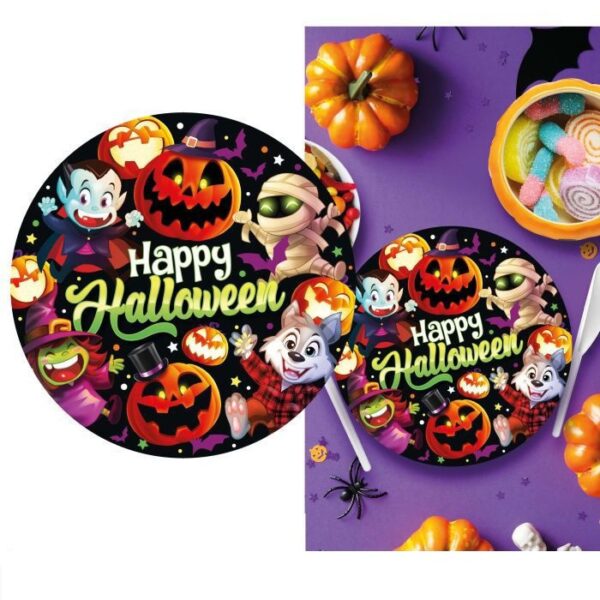 Piatti 23 cm Happy Halloween 6 pz