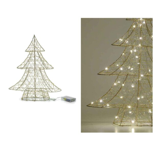 Albero Oro 40 cm con 30 Microled