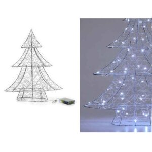 Albero Argento 40 cm con 30 Microled