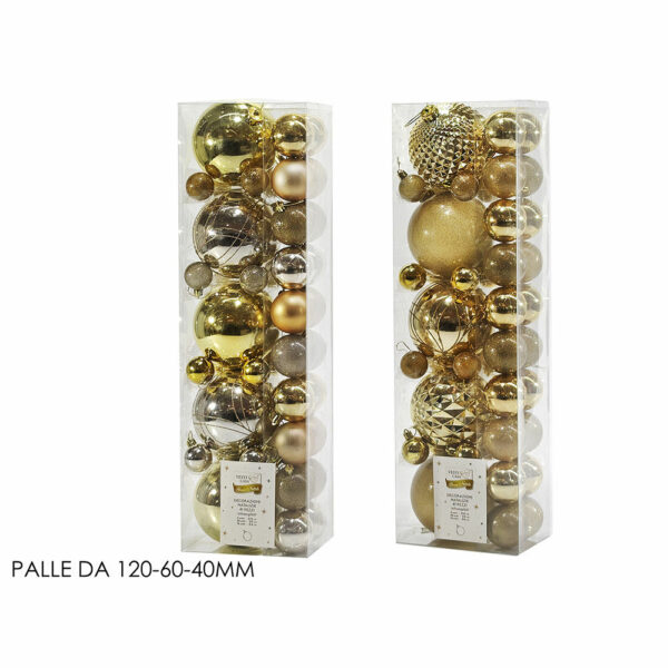 1 Box da 41 Palle Oro Modelli assortiti