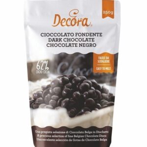 CIOCCOLATO FONDENTE IN DISCHETTI 250 gr *