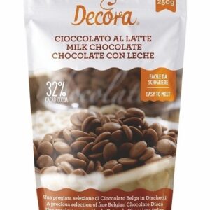 CIOCCOLATO AL LATTE IN DISCHI 250 gr *