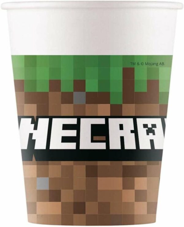 Bicchieri 200 ml Next Gen Minecraft 8 pezzi *