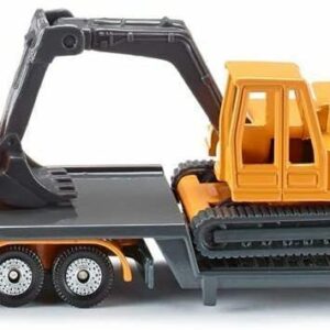 Camion con rimorchio ed escavatore *
