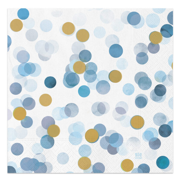 Tovaglioli 33x33 cm Coriandoli Celesti 20 pz*