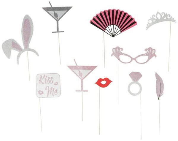 Photo Booth Party Glitter 10 pz*
