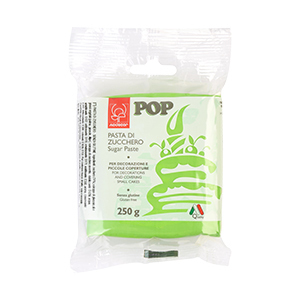 Pasta di Zucchero Pop Verde Prato 250 gr