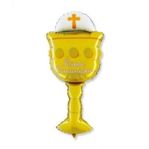 Palloncino Mylar Calice Prima Comunione 51×119 cm