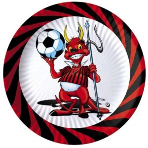 PIATTI cm18 DIABLOTTO ROSSONERO 10 pz *