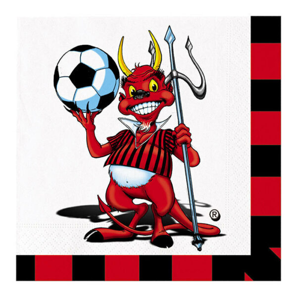 TOVAGLIOLI 33x33 cm DIABLOTTO ROSSONERO 20 pz *