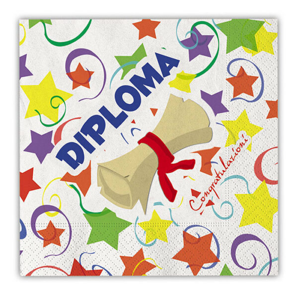TOVAGLIOLI 33x33 cm DIPLOMA 20 pz *