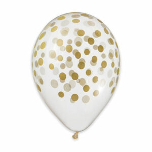 Palloncini all Around 13″ 33 cm Confetti Oro Cryst 50 pz *