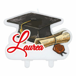 CANDELA SAGOMATA LAUREA *