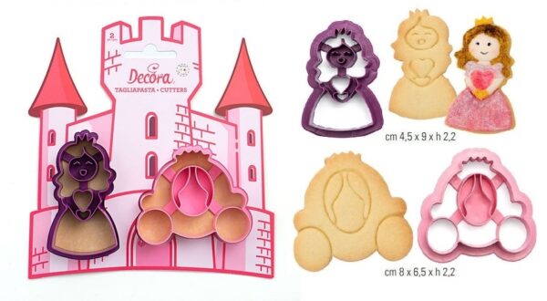 Set 2 Tagliapasta Princess in Plastica *