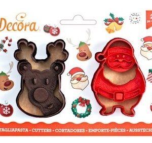 Set 2 Tagliapasta Babbo Natale e Renna *