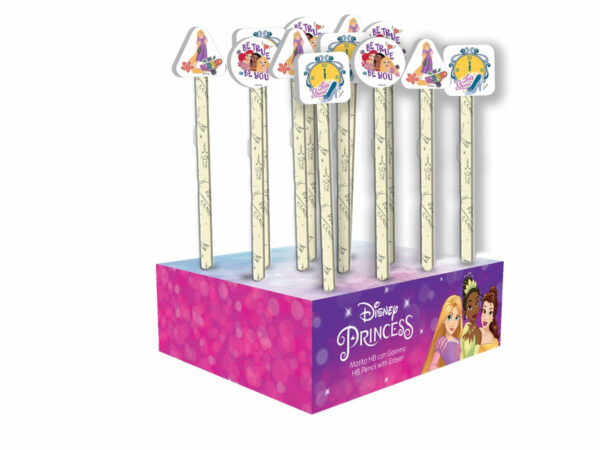 1 Matita con gomma Principesse Disney Fantasie assortite
