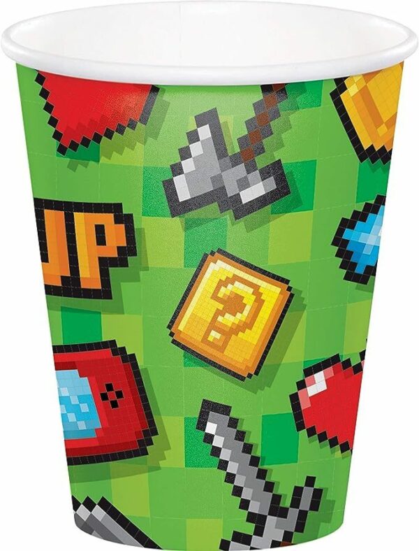 Bicchieri 266 ml Gaming Party conf da 8 pz
