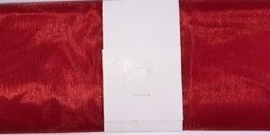 Decostoffa Organza 1,5×3 mt Rosso*