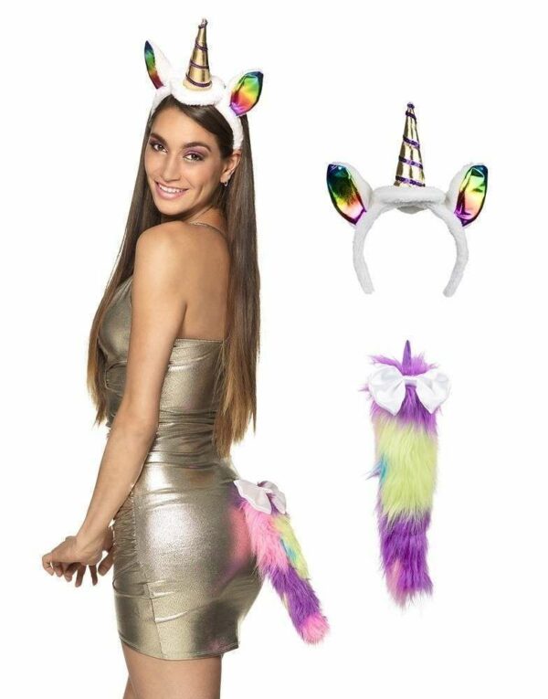 Cerchietto Unicorno con Diadema e Coda *