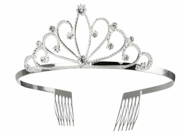 Diadema Regina Imperiale - Tiara Principessa Argentata *
