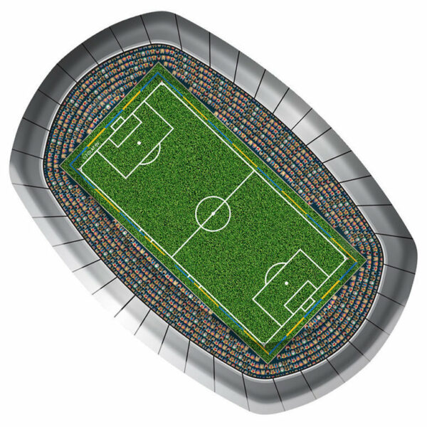 PIATTI 18x27 cm CAMPO CALCIO 8 pz*