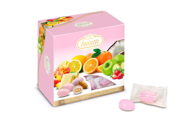 Confetti Vassoio Misto Frutta Rosa 500 grammi *