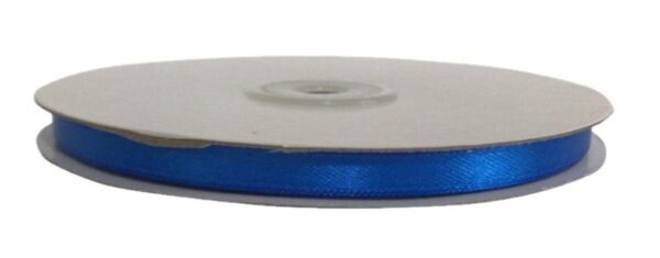Rotolo Nastro Doppio Raso Blu 6 mm 50 mt *