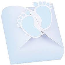 20 Scatole Piedini Bimbo Celeste B: 5,5 cm L: 5,5 cm H: 4,3 cm*