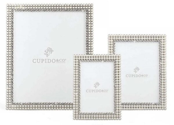 Cornice Perle e Strass 10x15 cm *