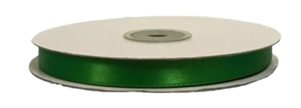 Rotolo Nastro Doppio Raso Verde Smeraldo 10 mm 50 mt *