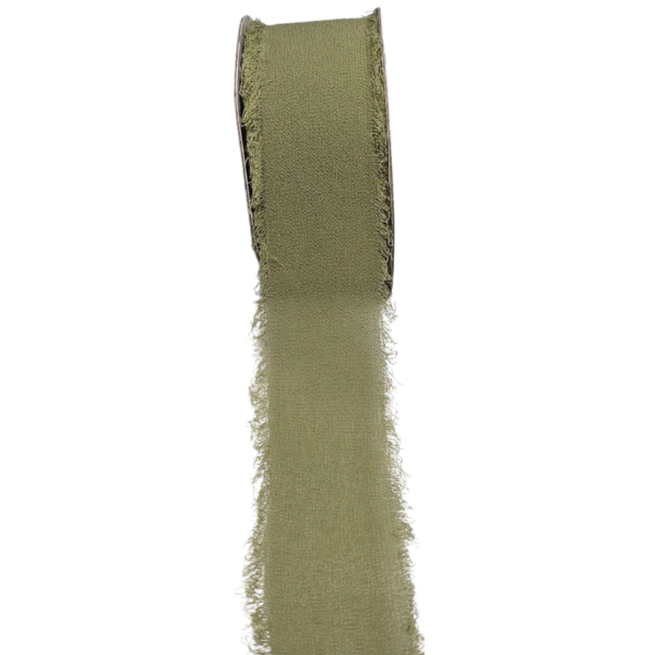 Rotolo Nastro Chiffon 30 mm 20 metri Salvia - immagine 2